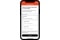 Bilden visar den mobila vyn för val av enhet via ViGuide